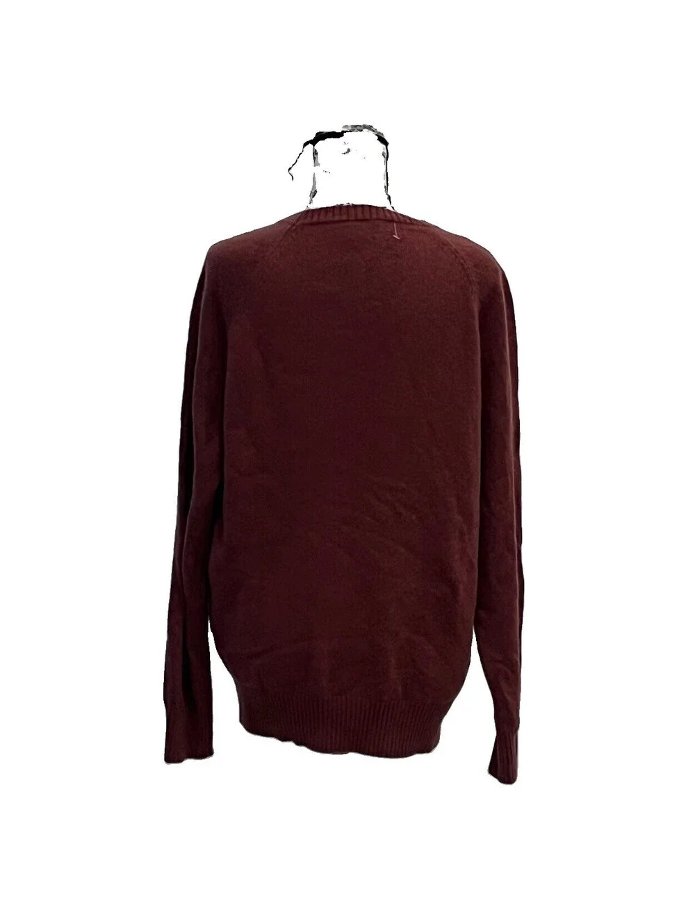 J.Crew Men’s Lambswool Crewneck Sweater Medium Chocolate Brown  Wool Preppy